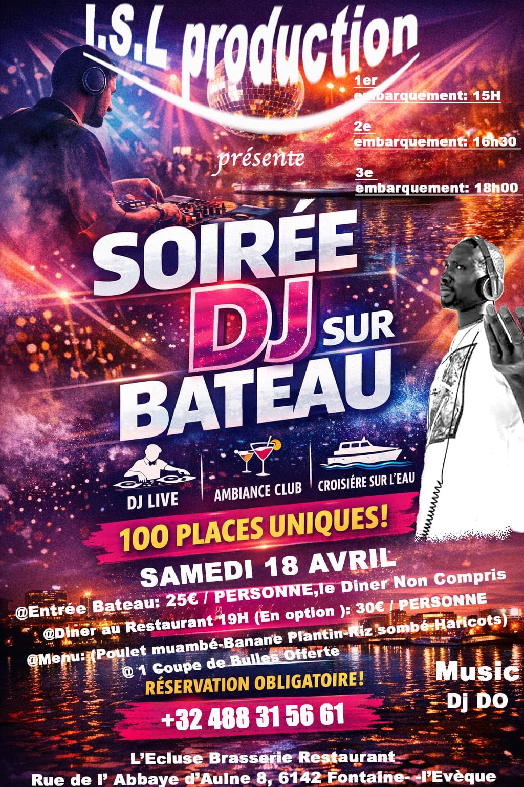 DJDO Live — Soirée DJ sur Bateau